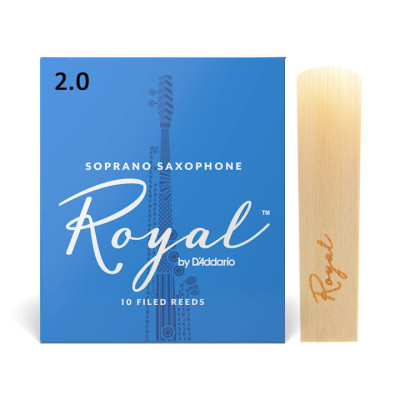 Тростина для саксофона D&#039;Addario Royal - Soprano Sax #2.0 - 10 Pack (RIB1020)