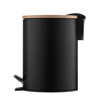 Контейнер для сміття Ardesto Minimalism З педаллю Чорний 3 л (ARHB3601BB)