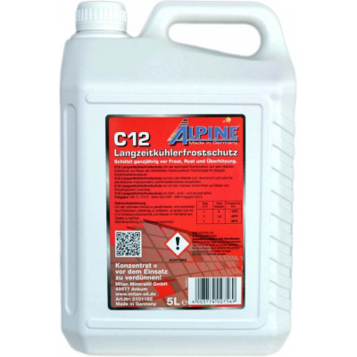 Антифриз Alpine Концентрат C12 черв. 5л (1185-5)