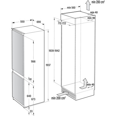 Холодильник Gorenje NRKI619EA3