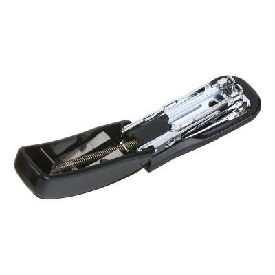 Степлер Buromax пластиковий МІНІ, 10 аркушів, (скоби №10), 61 х 36 х 23 мм, чорний (BM.4125-01)