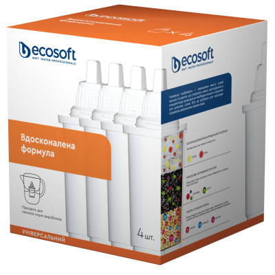 Картридж для фільтра глечика Ecosoft К-т Картриджів для глечиків універсальний (3+1 ш (CRVKAB4ECO)