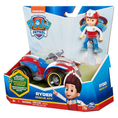 Ігровий набір Paw Patrol Рятувальний автомобіль з водієм Райдер (SM16775/8807)