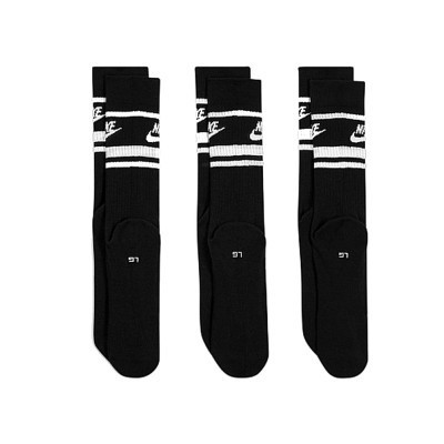 Шкарпетки Nike U NK NSW EVERYDAY ESSENTIAL CR 3PR DX5089-010 38-42 3 пари Чорні (196148786132)