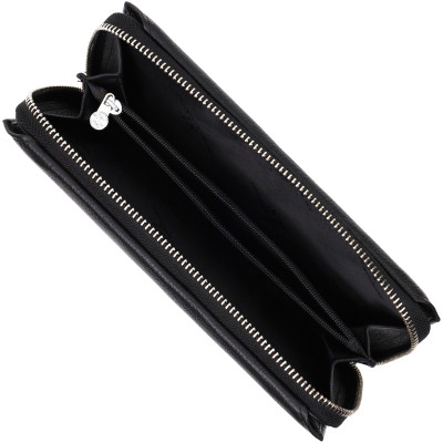 Гаманець ST Leather З натуральної шкіри Чорний (19432)