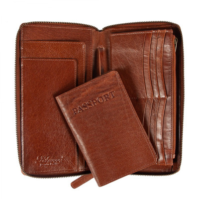 Портмоне Ashwood Дорожнє TW01 Chestnut (TW01 CHESTNUT)