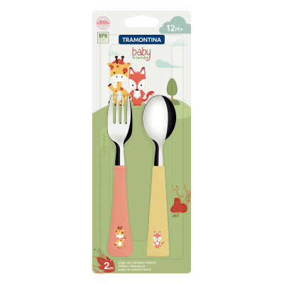 Набір столових приборів Tramontina Baby Friends 2 предмети (23797/905)