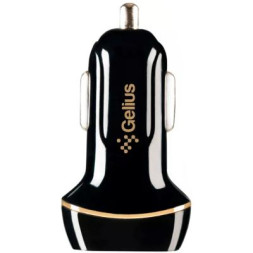 Зарядний пристрій Gelius Ultra Voyager GU-CC02 2USB 2.4A + Cable iPhone X Black (00000077716)