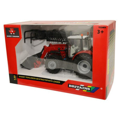 Спецтехніка Britains Трактор Massey Ferguson з фронтальним навантажувачем 1:32 (43082)
