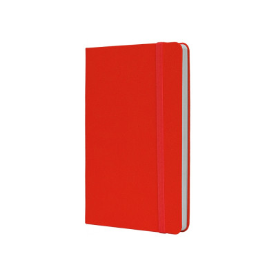 Книга записна Optima А5 NAMIB, тверда обкладинка, гумка, білий блок клітинка, червоний (O27101-03)