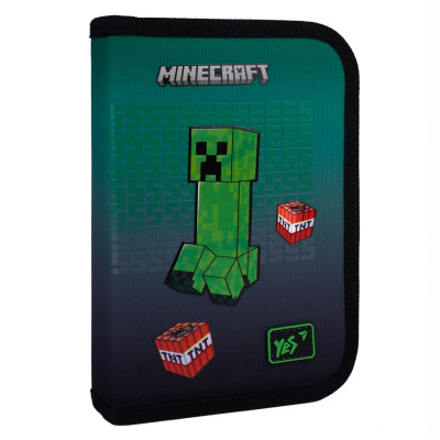 Пенал Yes Minecraft Icons HP одинарний з двома клапанами (533633)
