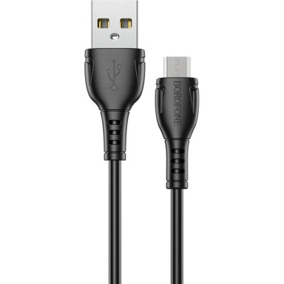 Дата кабель USB 2.0 AM to Micro 5P 1.0m BX51 Triumph 2.4A Black BOROFONE (BX51MB)