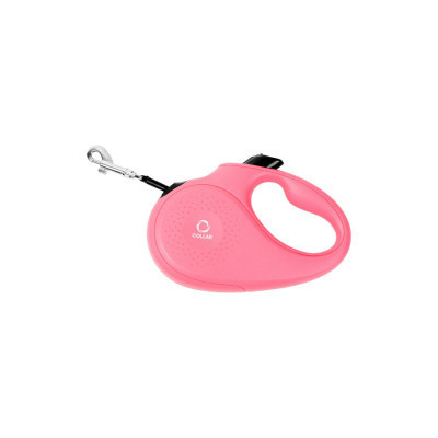 Повідок для собак Collar стрічка XS до 12 кг 3 м рожевий (81237)