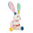 Іграшка для собак GiGwi Plush Зайчик з кільцем та пищалкою 16 см (2257)