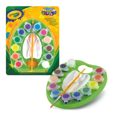Гуашеві фарби Crayola Chalk &amp; Paint з палітрою та пензликом (54-1066)