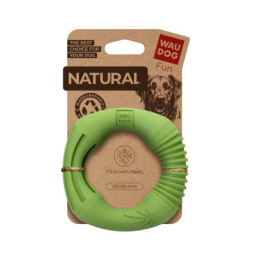 Іграшка для собак WAUDOG Fun Natural Кільце 12 см зелена (621218)