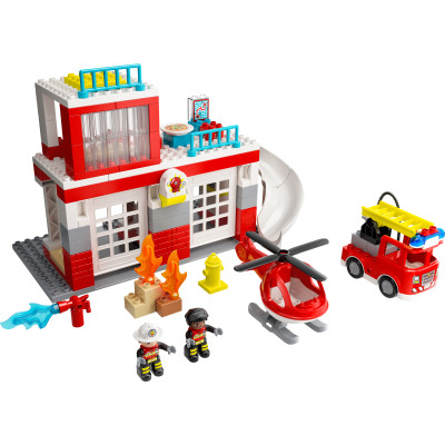 Конструктор LEGO DUPLO Town Пожежна частина та вертоліт 117 деталей (10970)