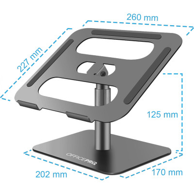 Підставка до ноутбука OfficePro LS956G Aluminum alloy Gray (LS956G)