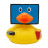 Іграшка для ванної Funny Ducks TV утка (L1907)