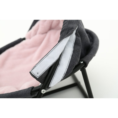 Лежак для тварин MISOKO&amp;CO Pet bed round plush 45x45x22 см grey and pink (HOOP31839)