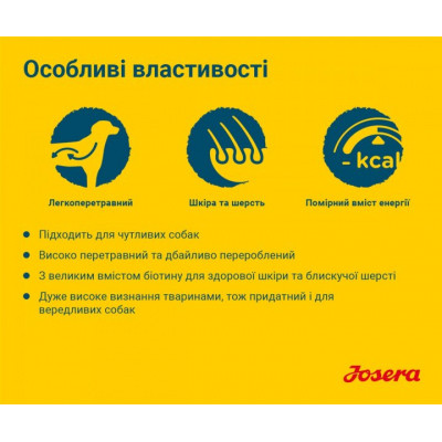 Сухий корм для собак Josera Sensi Plus 900 г (4032254745266)
