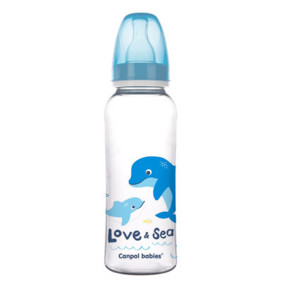 Пляшечка для годування Canpol babies LOVE&amp;SEA 250 мл PP блакитна (59/400)