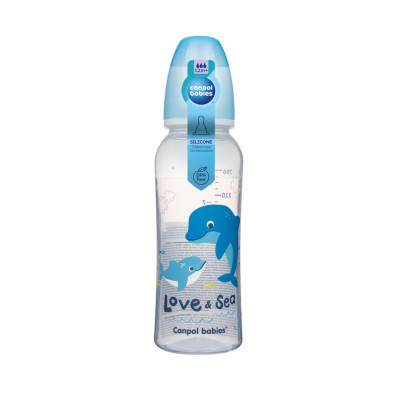 Пляшечка для годування Canpol babies LOVE&amp;SEA 250 мл PP блакитна (59/400)