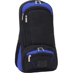Рюкзак для ноутбука Bagland 15.6&quot; Granite 23L black /electric blue 0012066 (6903479)