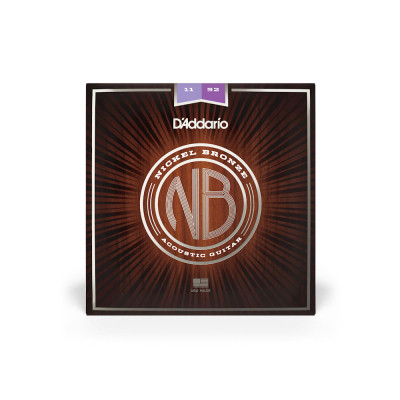 Струни для гітари D&#039;Addario Nickel Bronze Custom Light (11-52) (NB1152)