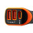 Зарядний пристрій Canyon Universal 3xUSB car adapter Black+Orange (CNE-CCA08BO)
