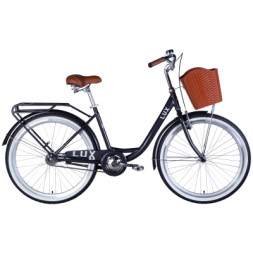 Велосипед Dorozhnik 26&quot; LUX Velosteel рама-17&quot; темно-сiрий 2025 (OPS-D-26-330)
