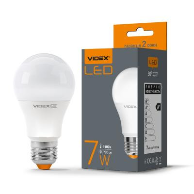 Лампочка Videx A60e 7W E27 4100K 220V (VL-A60e-07274)