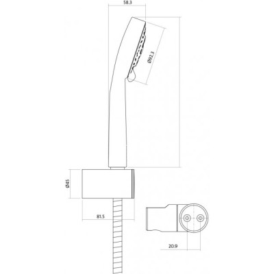 Змішувач Cersanit 3в1 B245 (S601-125)