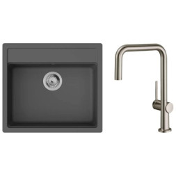 Мийка кухонна Hansgrohe S520-F510 + зміш. Talis M54 (43359800)