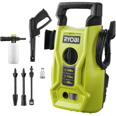 Мийка високого тиску Ryobi RY110PWA, 1400Вт, 110Бар, 390 л/год (5133005365)