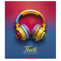 Зошит Школярик Think different 96 аркушів клітинка (096-3395K)