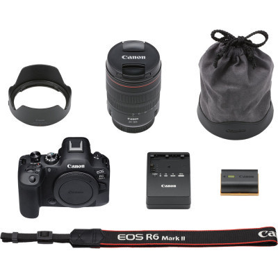 Цифровий фотоапарат Canon EOS R6 Mark II + RF 24-105 f/4.0-7.1 IS STM (5666C030)