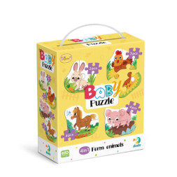 Пазл DoDo 4 в 1 Baby puzzle. Сільські тварини (300686)