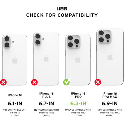 Чохол до мобільного телефона UAG iPhone 16 Pro Plyo Magsafe LE Maroon/Yellow Ombre (114480114780)