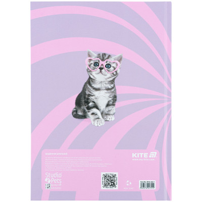 Щоденник шкільний Kite Studio Pets, тверда обкладинка (SP25-262-1)