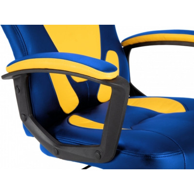 Крісло ігрове GT Racer X-1414 Blue/Yellow