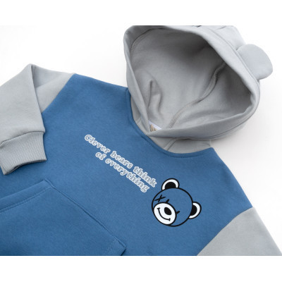 Спортивний костюм дитячий Smile флисовий (8126-98B-blue)
