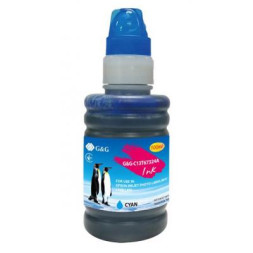 Чорнило G&amp;G Epson L800 cyan, контейнер 100мл (G&amp;G-C13T67324A)