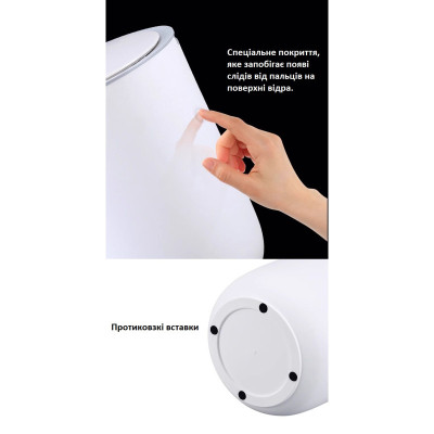 Контейнер для сміття JAH Waterproof Сенсорний Сірий 8 л (20256)