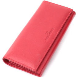 Гаманець ST Leather З натуральної шкіри Червоний (22675)