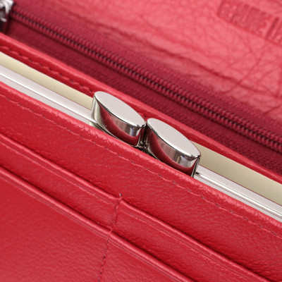 Гаманець ST Leather З натуральної шкіри Червоний (22675)