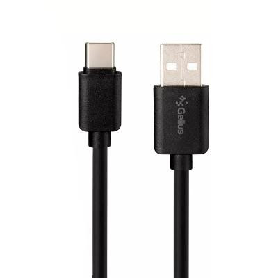Зарядний пристрій Gelius Ultra Voyager GU-CC02 2USB 2.4A + Cable Type-C Black (00000077717)