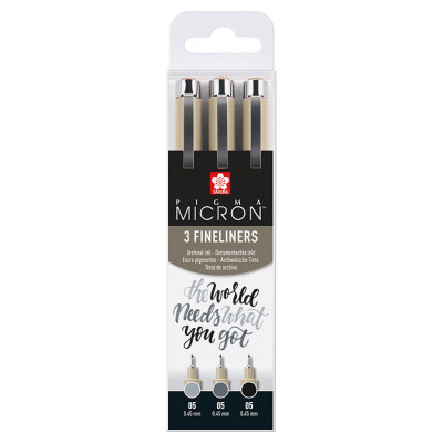 Лайнер Sakura Набір Pigma Micron 03 BASIC 3 кольора (8712079474317)