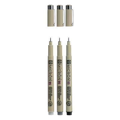 Лайнер Sakura Набір Pigma Micron 03 BASIC 3 кольора (8712079474317)