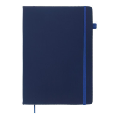Книга записна Buromax Etalon 210x295 мм 96 аркушів в клітинку обкладинка зі штучної шкіри Синій (BM.294160-02)